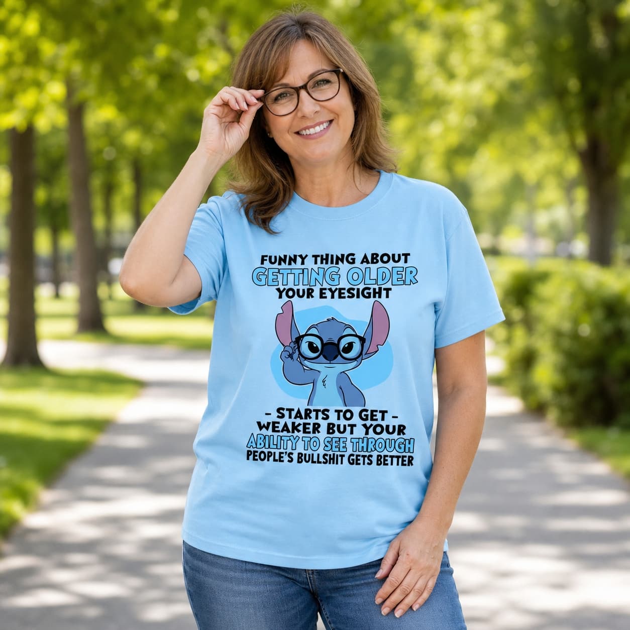 Funny Thing About Getting Older Your Eyesight Starts To Get Weaker But Your Ability To See Through People’s Bullshit Gets Better-3 Stitch Shirt