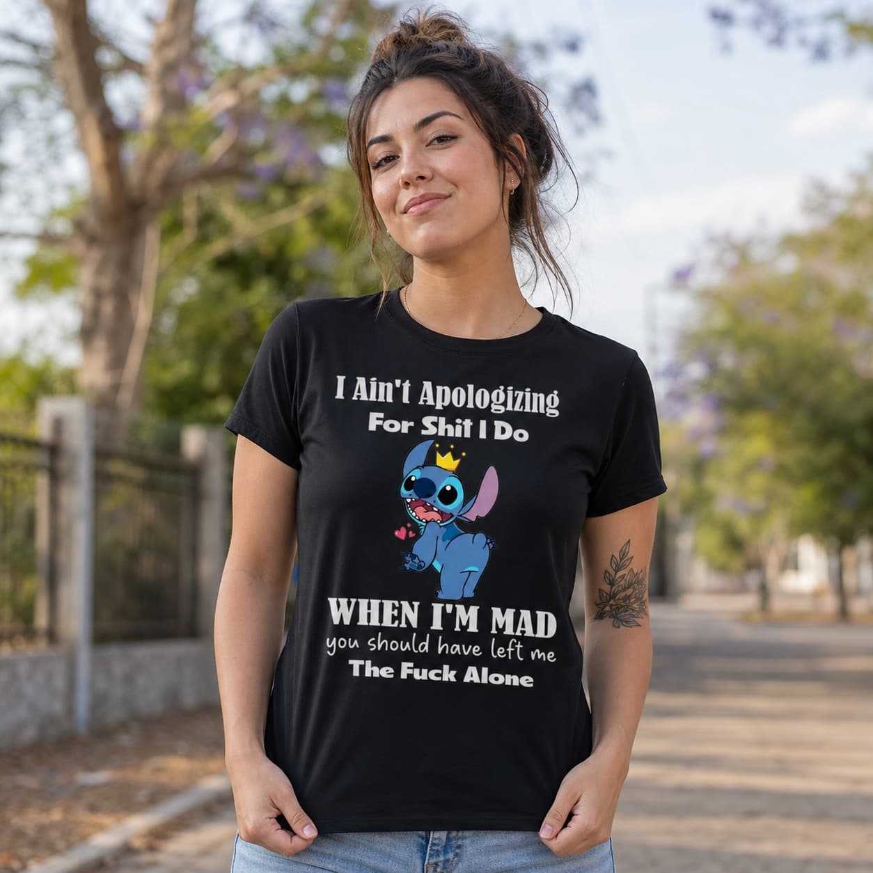 I Ain’t Apologizing For Shit I Do When I’m Mad You Should Have Left Me The Fuck Alone-3 Stitch Shirt