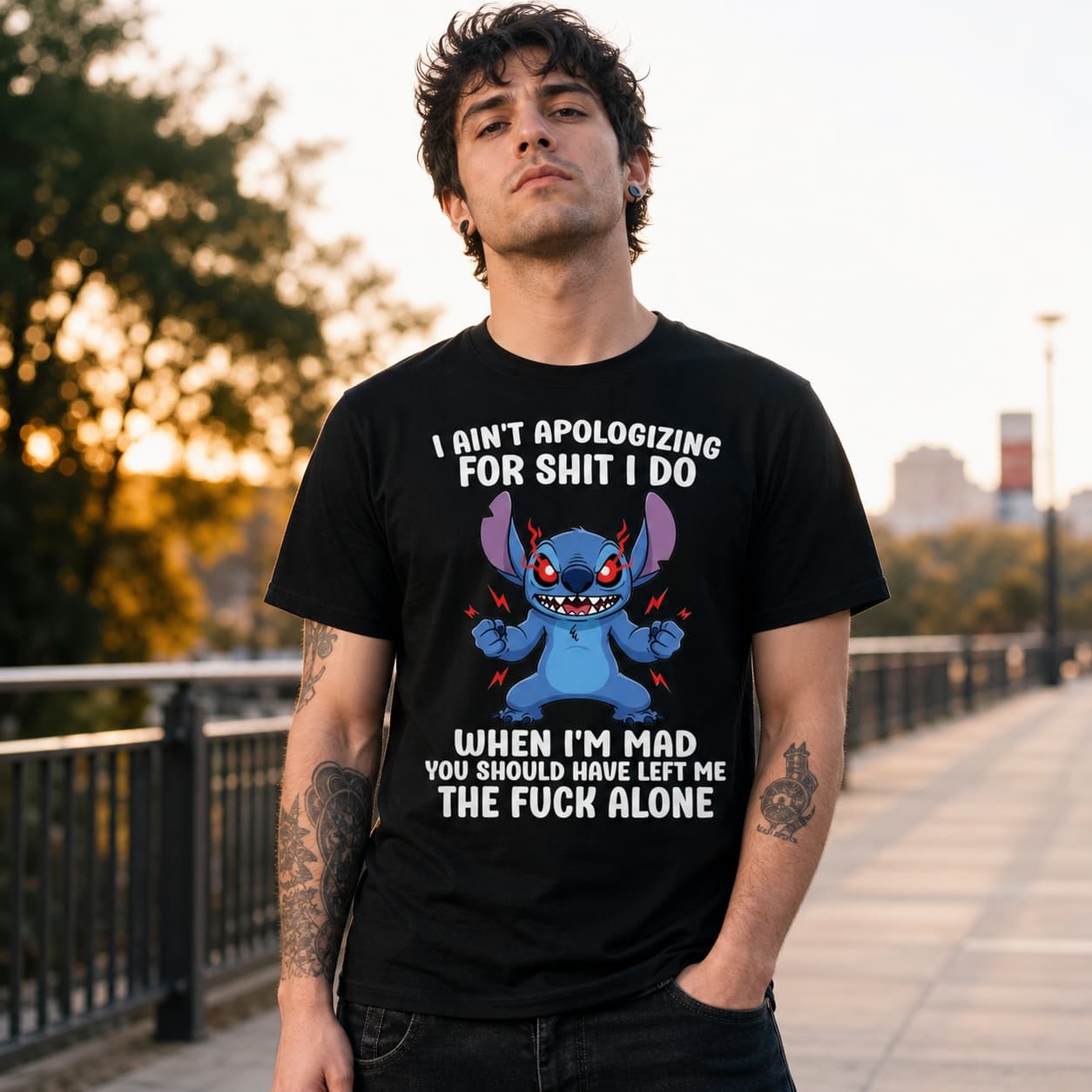 I Ain’t Apologizing For Shit I Do When I’m Mad You Should Have Left Me The Fuck Alone-4 Stitch Shirt
