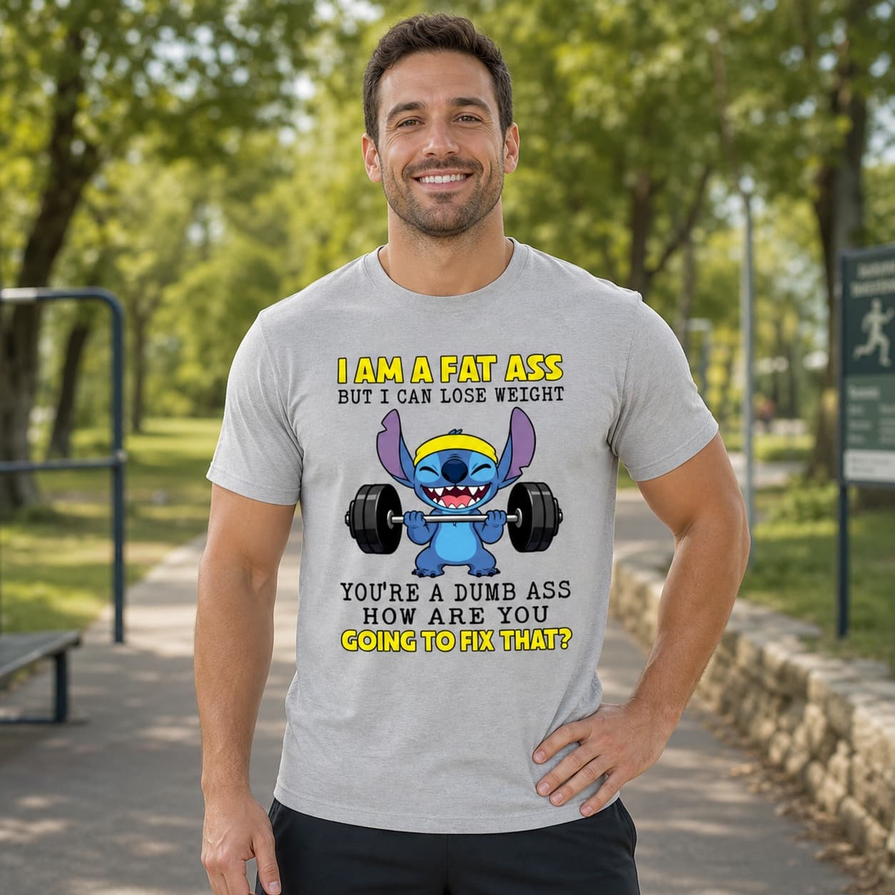 I Am A Fat Ass But I Can Lose Weight You’re A Dumb Ass How Are You Going To Fix That-3 Stitch Shirt