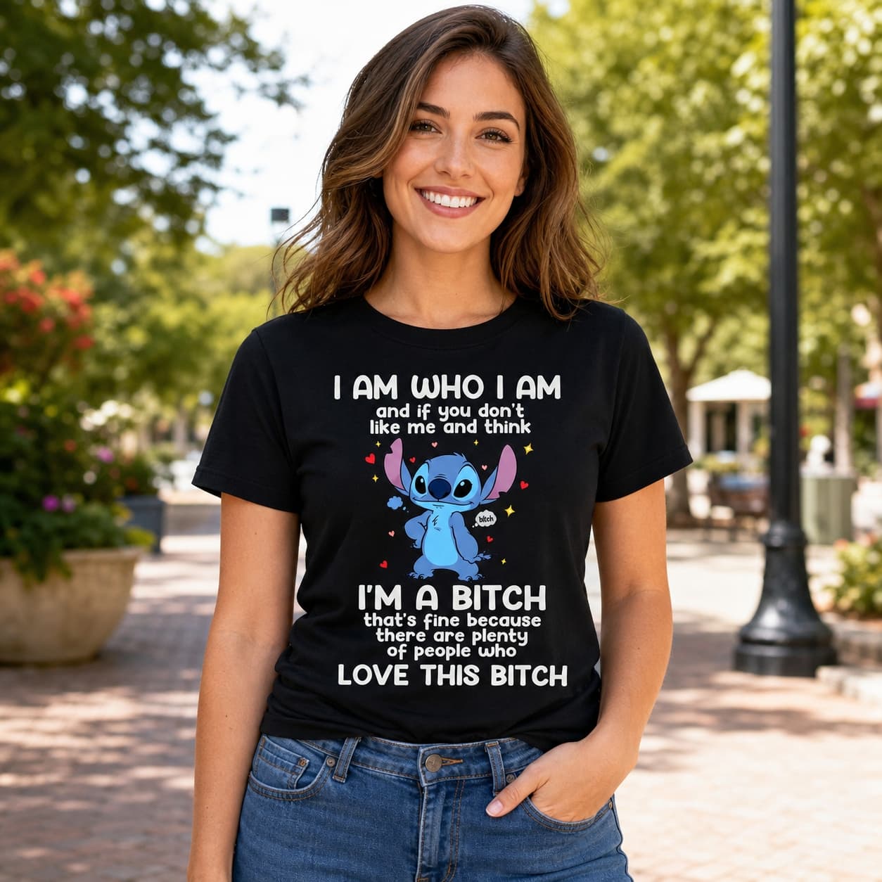 I Am Who I Am And If You Don’t Like Me And Think I’m A Bitch That’s Fine Because There Are Plenty Of People Who Love This Bitch Stitch Shirt