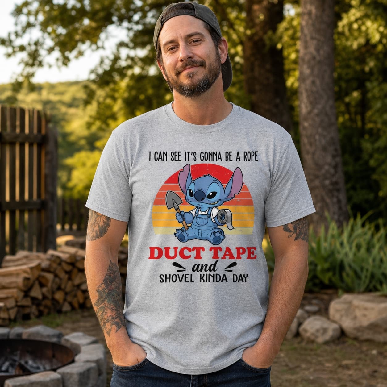 I Can See It’s Gonna Be A Rope Duct Tape And Shovel Kinda Day Stitch Shirt