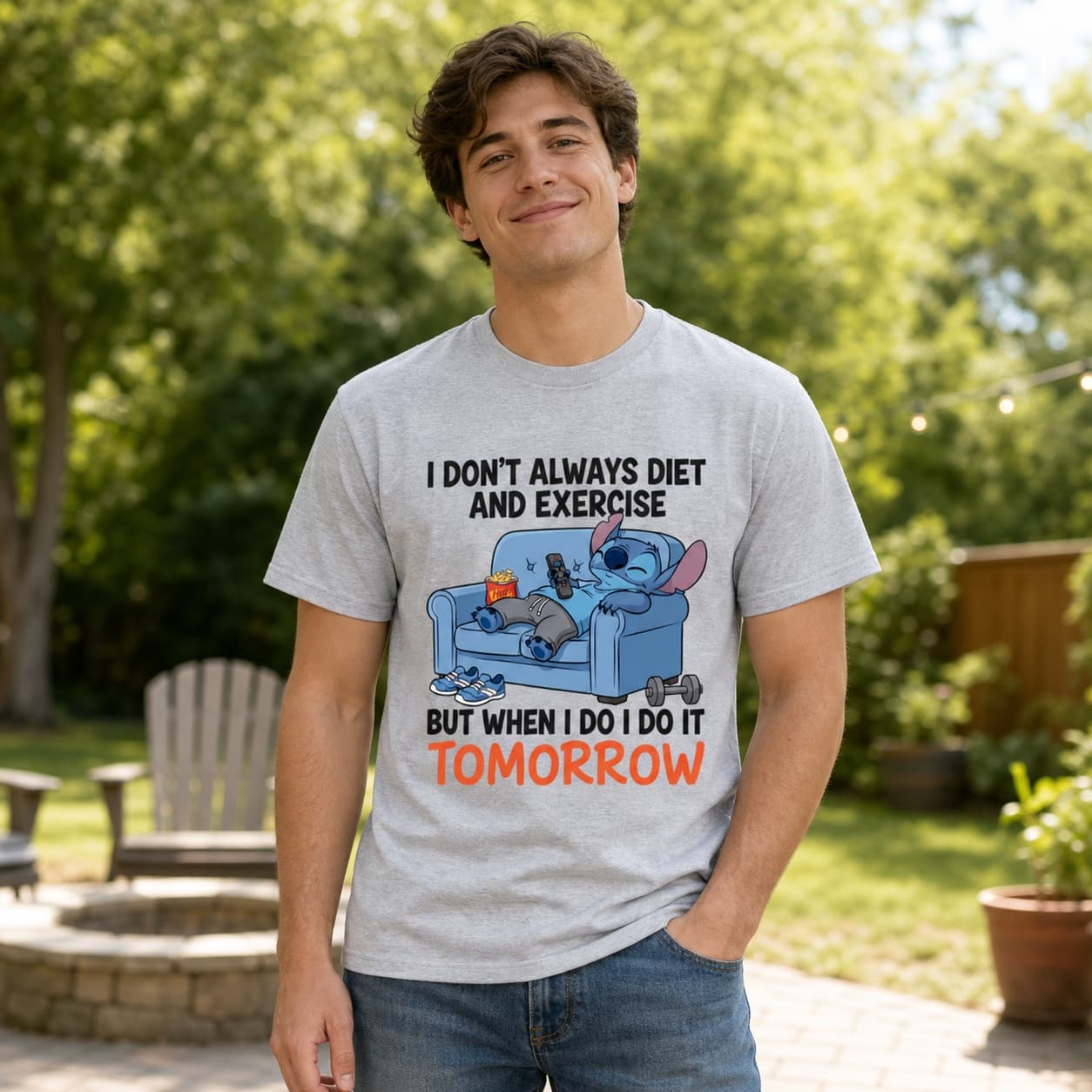 I Don’t Always Diet Stitch Shirt
