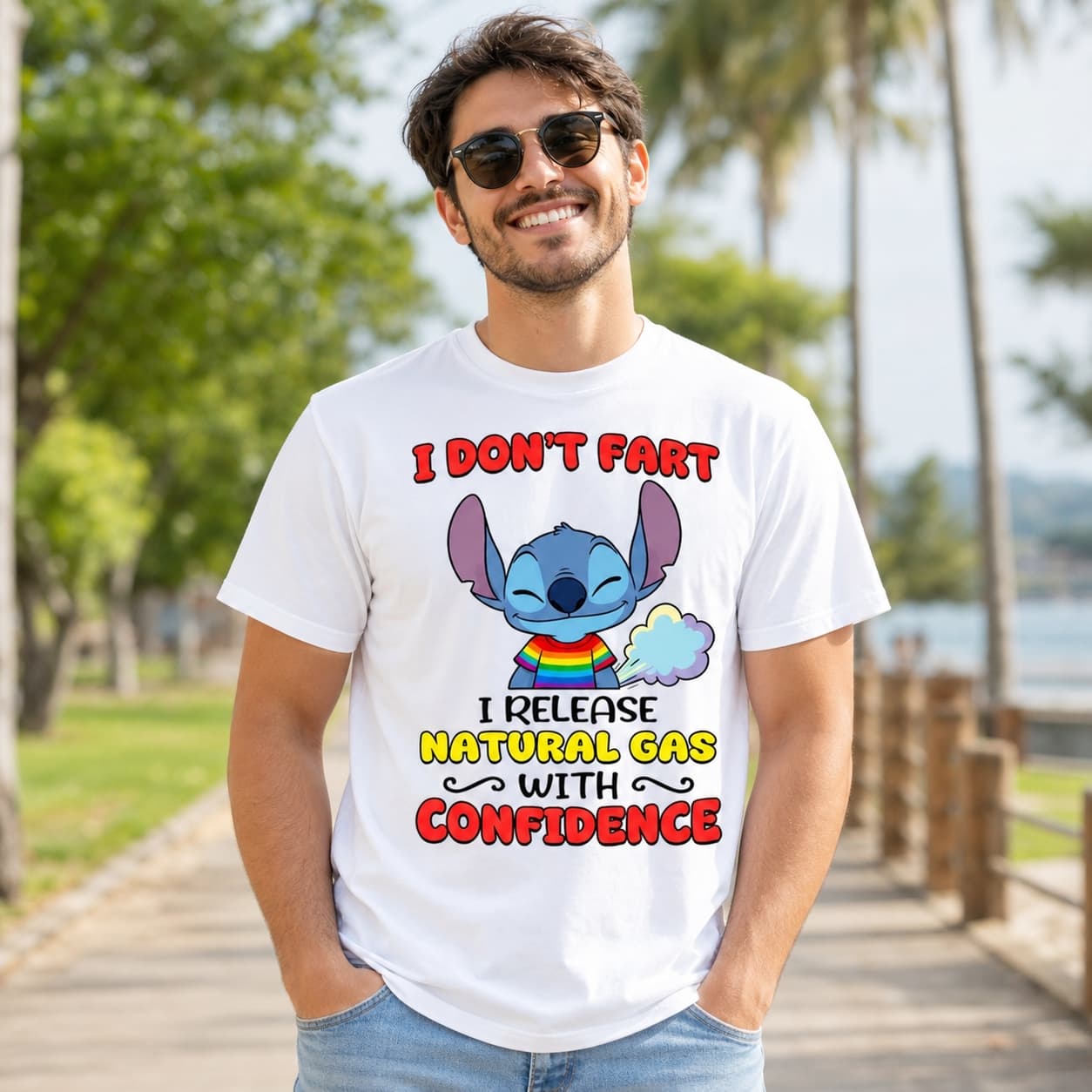 I Don’t Fart I Release Natural Gas With Confidence Stitch Shirt