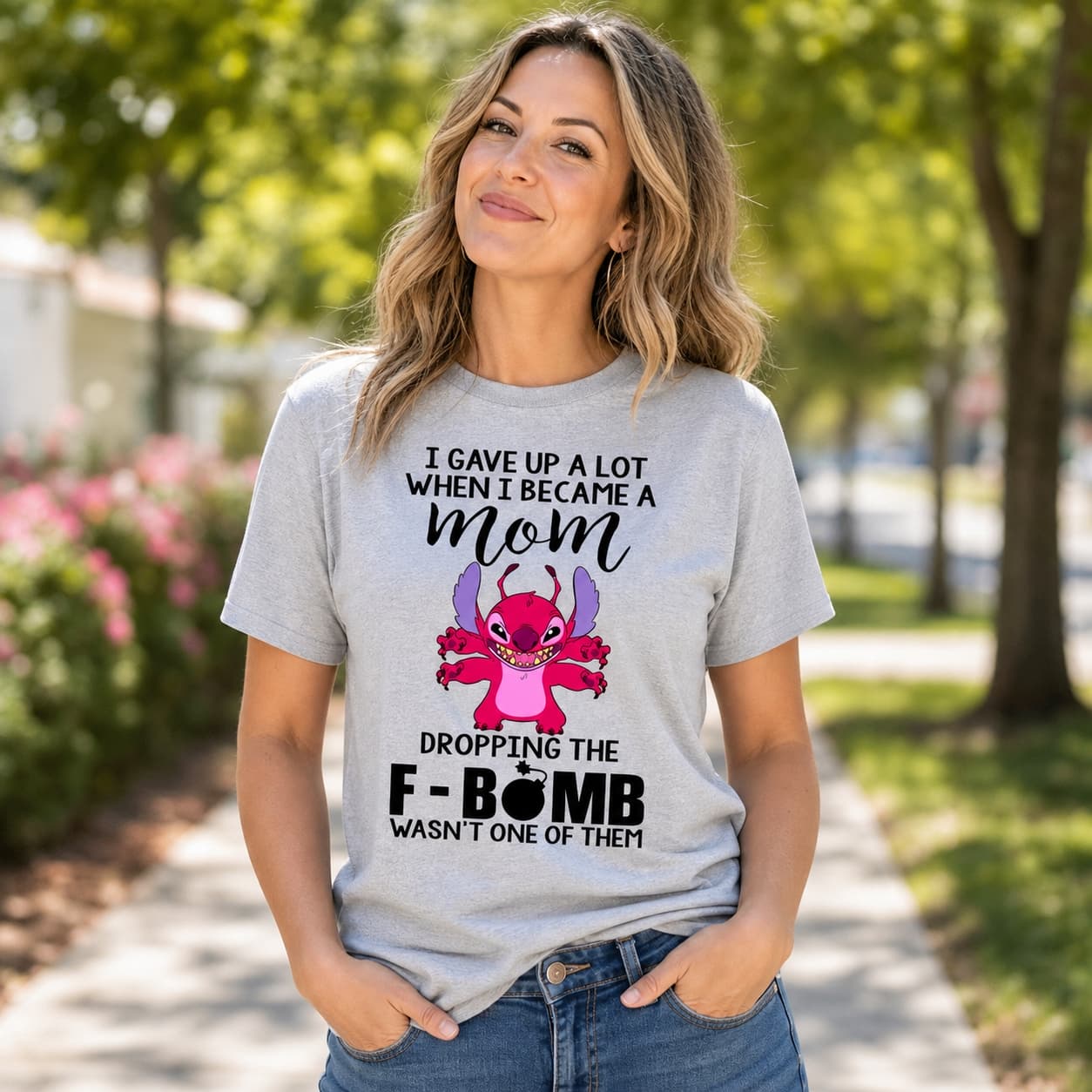 I Gave Up A Lot When I Became A Mom Dropping The F – Bomb Wasn’t One Of Them Stitch Shirt