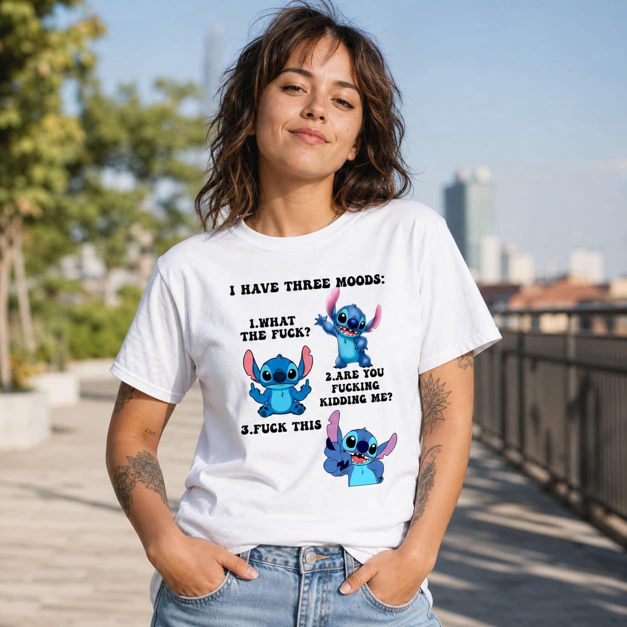 I Have Three Moods-3 Stitch Shirt