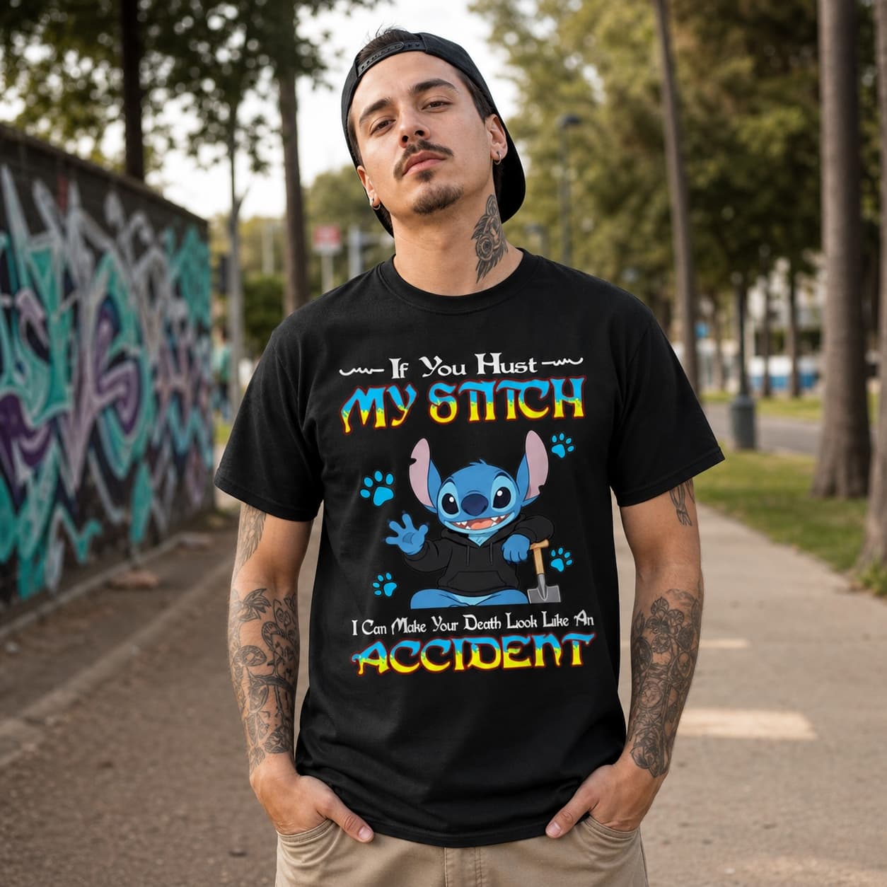 If You Hust My Stitch I Can Make Your Death Look Like An Accident Stitch Shirt