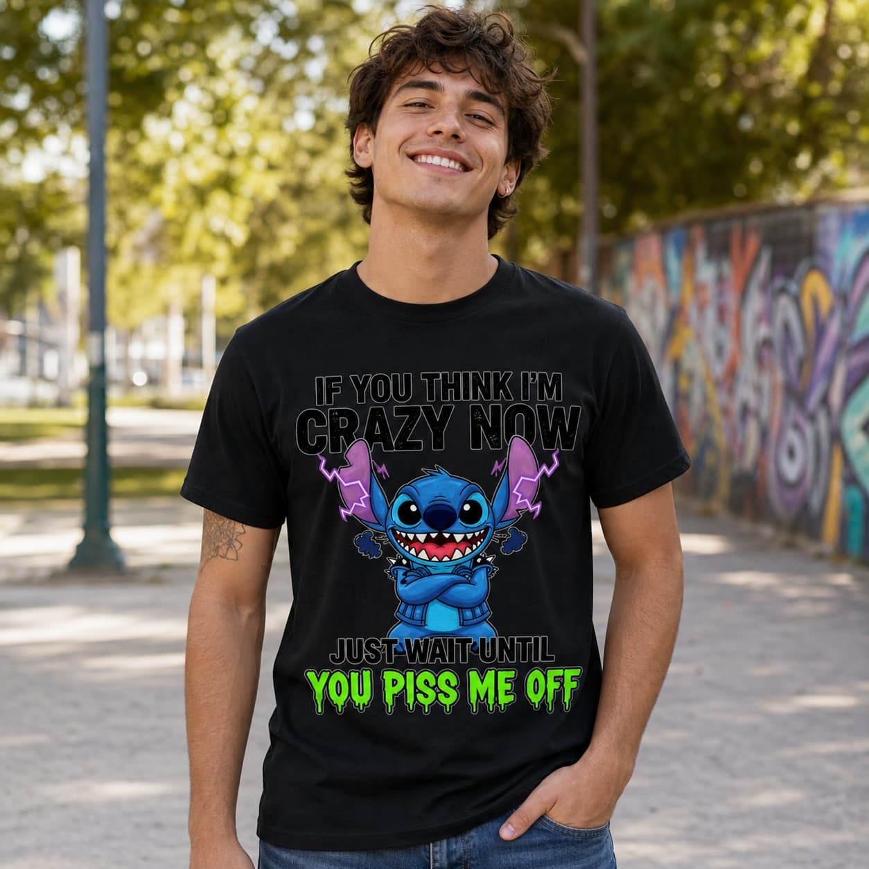 If You Think I’m Crazy Now Just Wait Until You Piss Me Off!-2 Stitch Shirt