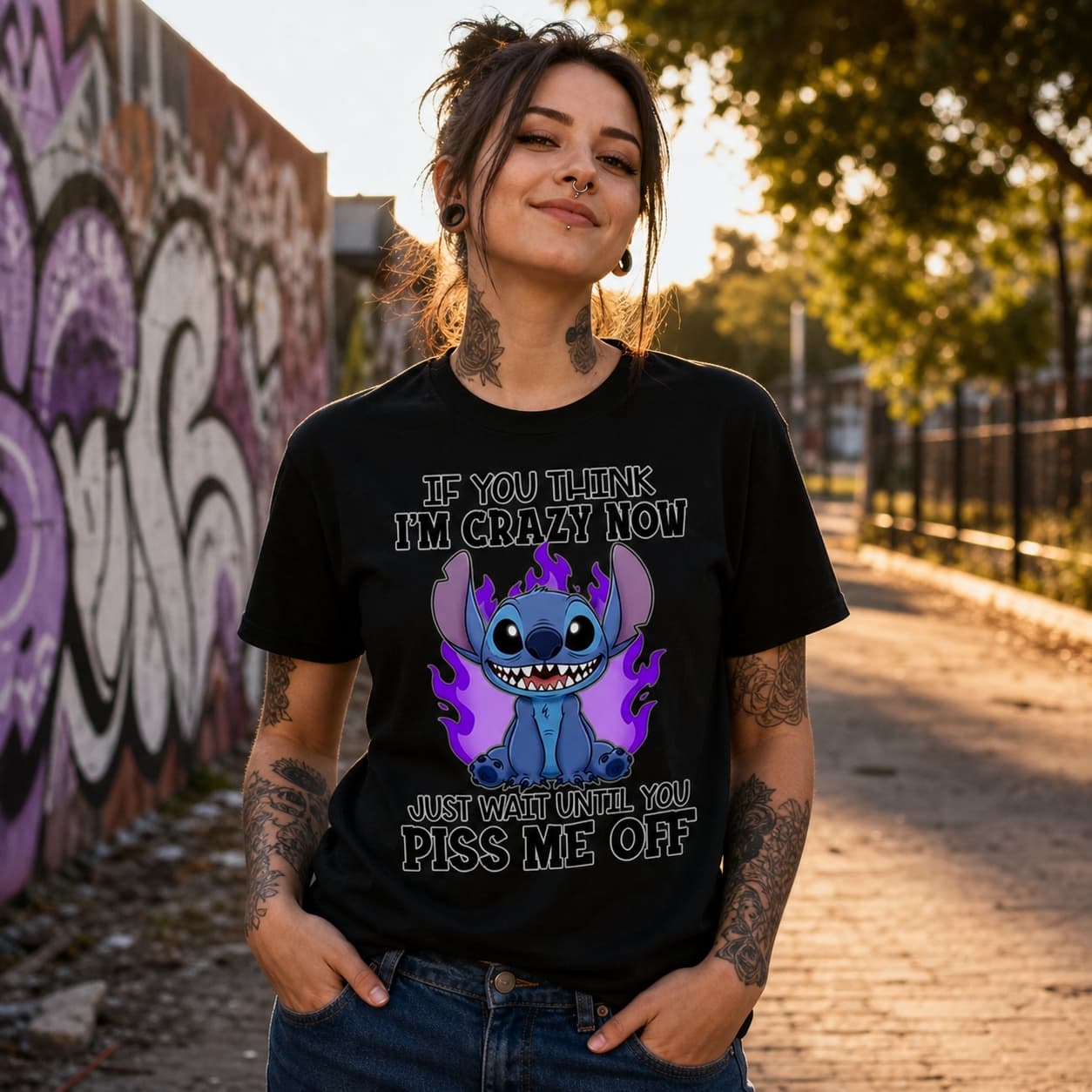 If You Think I’m Crazy Now Just Wait Until You Piss Me Off! Stitch Shirt