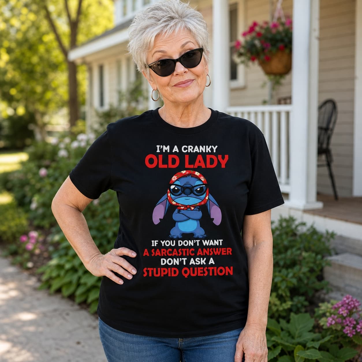 I’m A Cranky Old Lady-3 Stitch Shirt