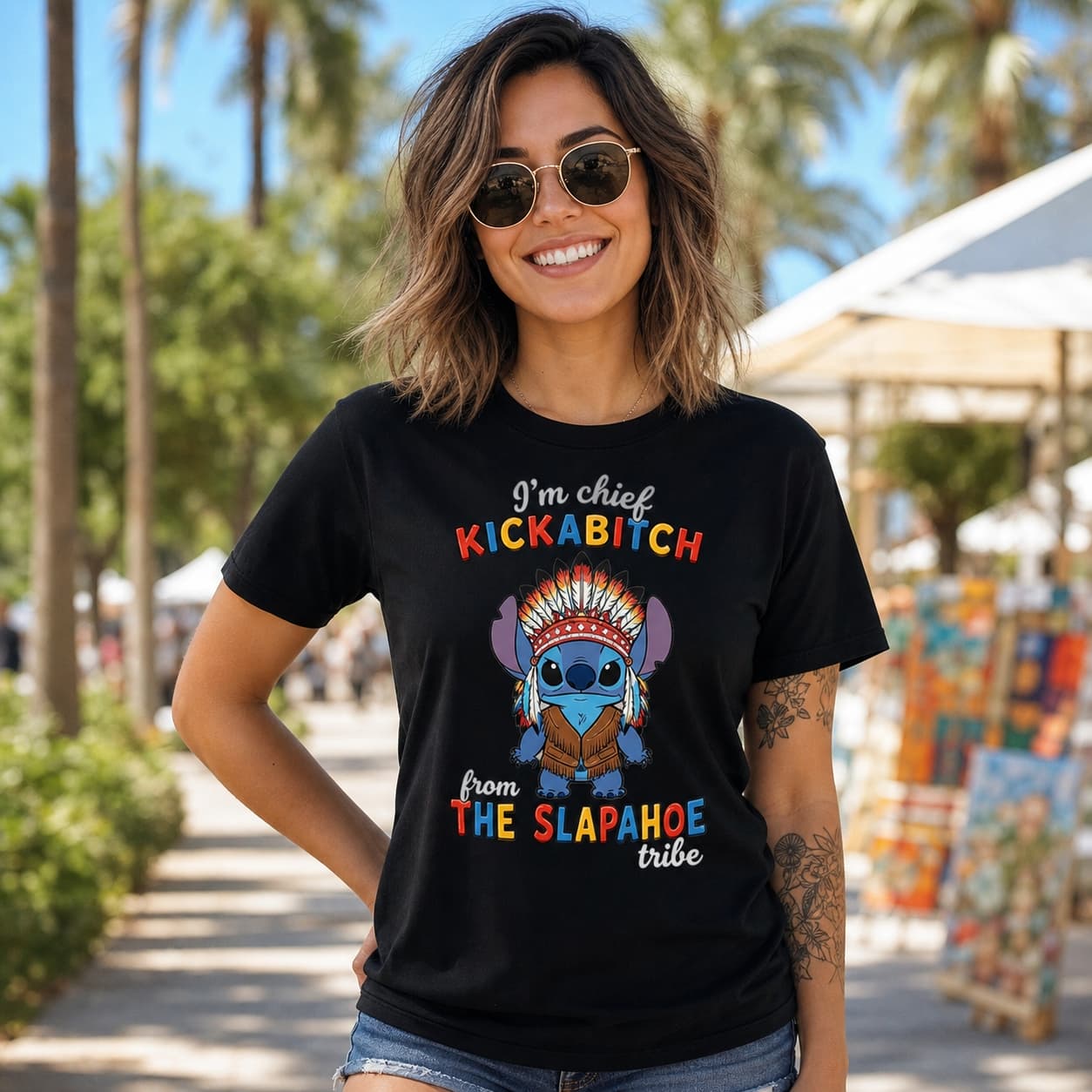 I’m Chief Kickabitch From The Slapahoe Tribe-6 Stitch Shirt