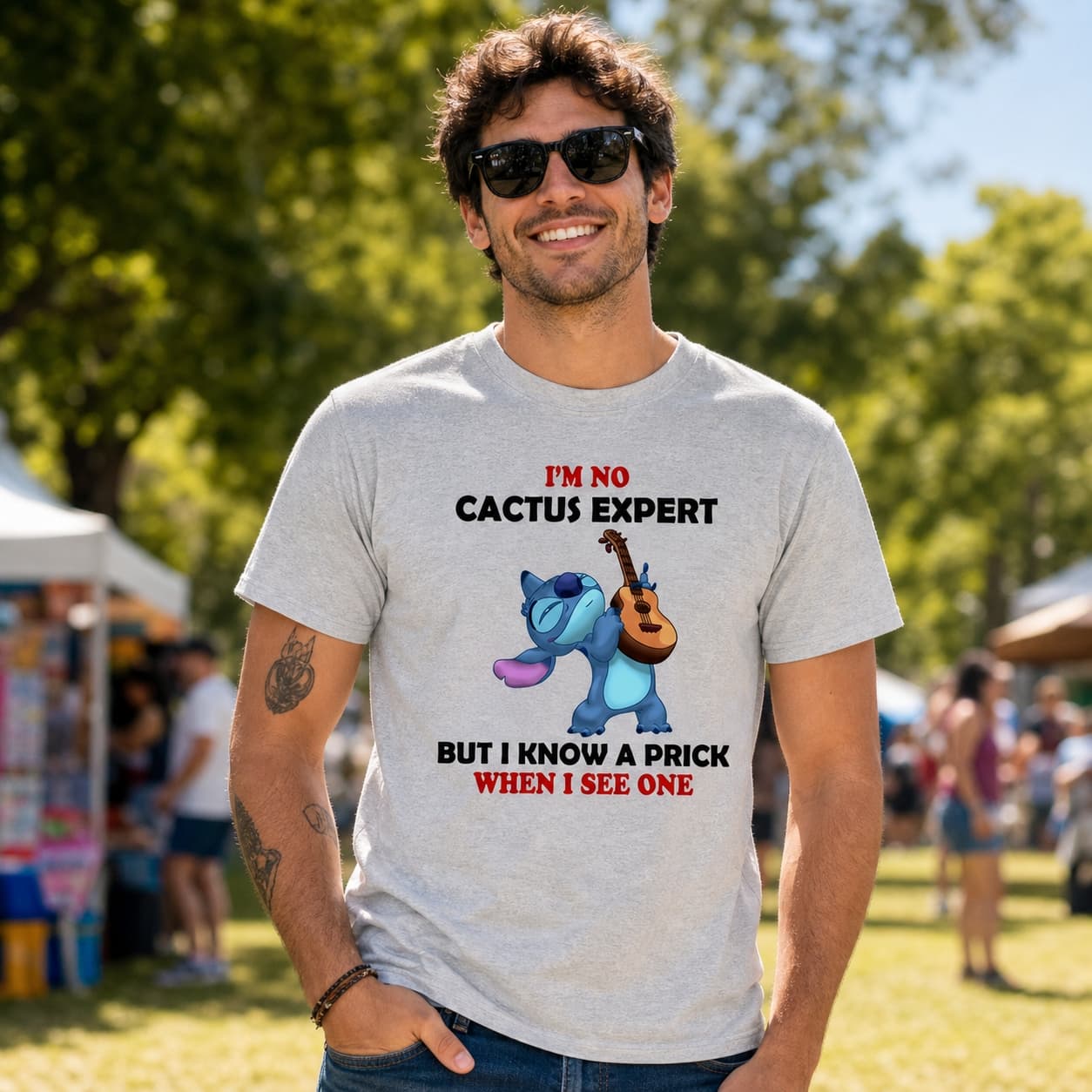 I’M NO CACTUS EXPERT BUT I KNOW A PRICK WHEN I SEE ONE Stitch Shirt