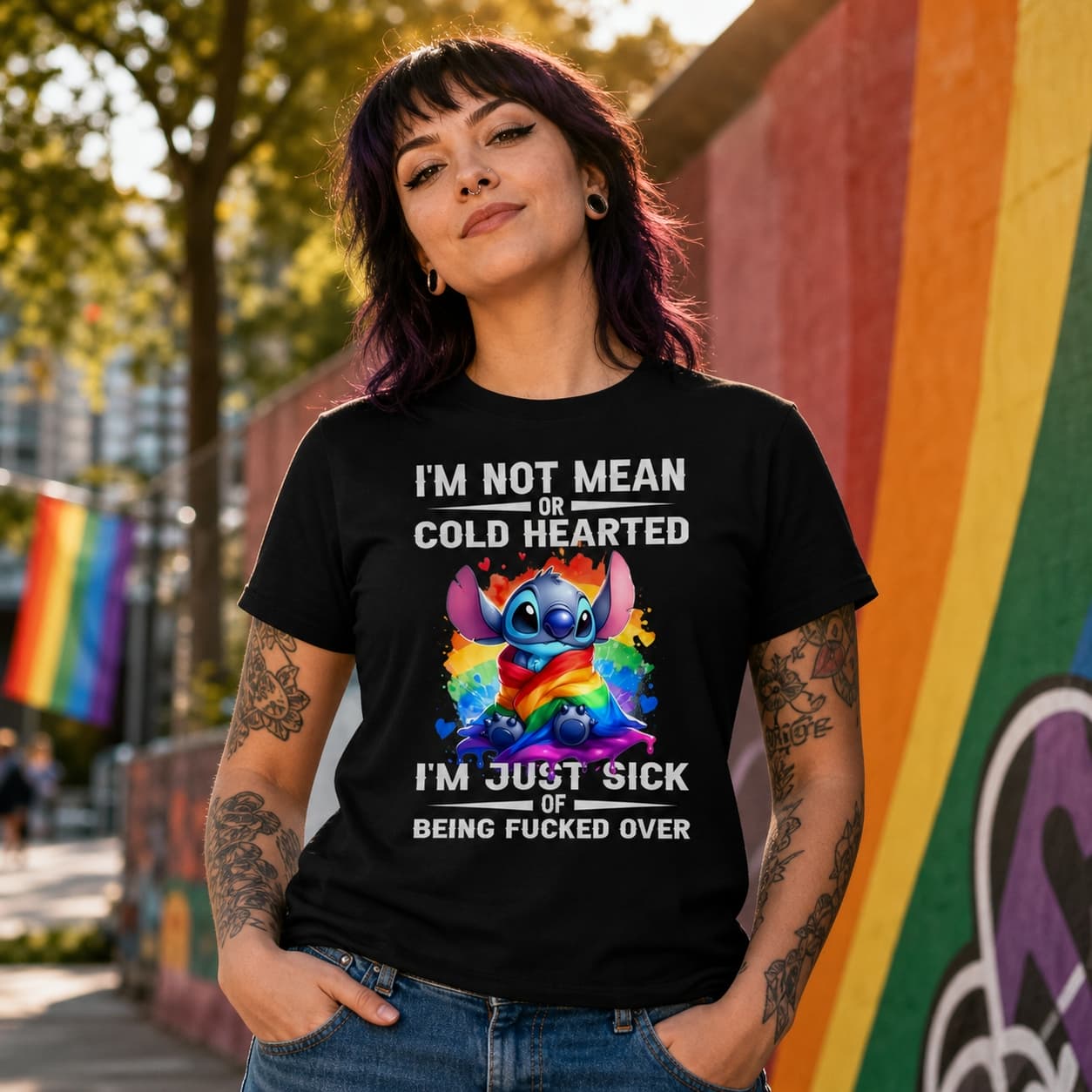 I’m Not Mean Or Cold Hearted I’m Just Sick Of Being Fucked Over-2 Stitch Shirt