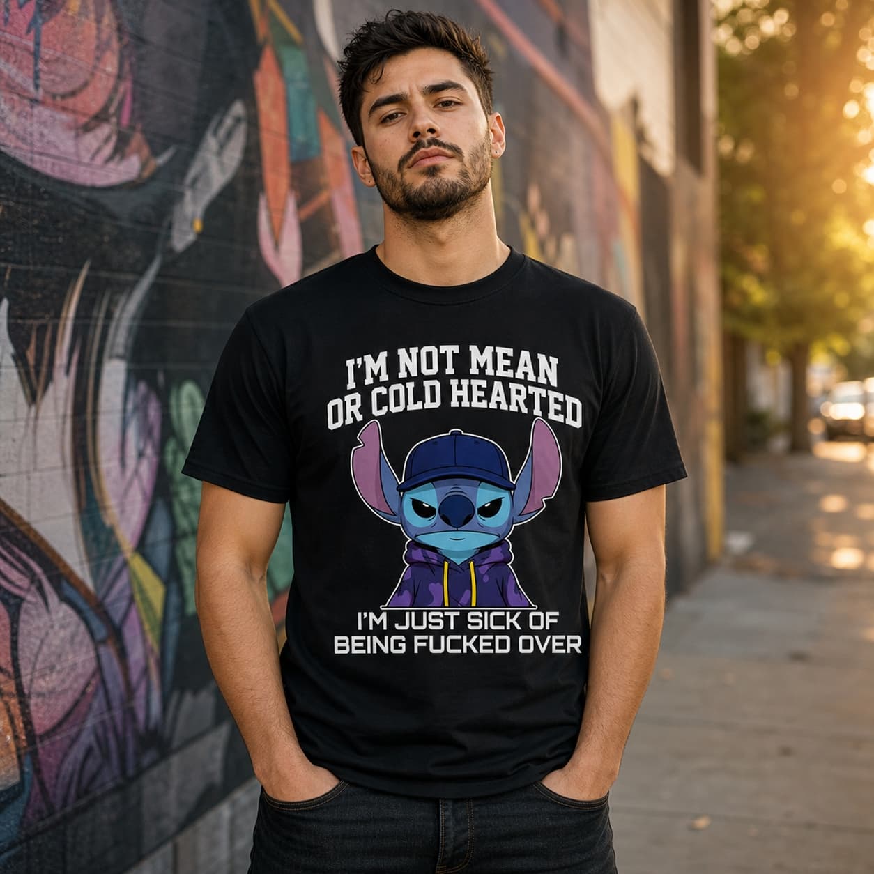 I’m Not Mean Or Cold Hearted I’m Just Sick Of Being Fucked Over-4 Stitch Shirt