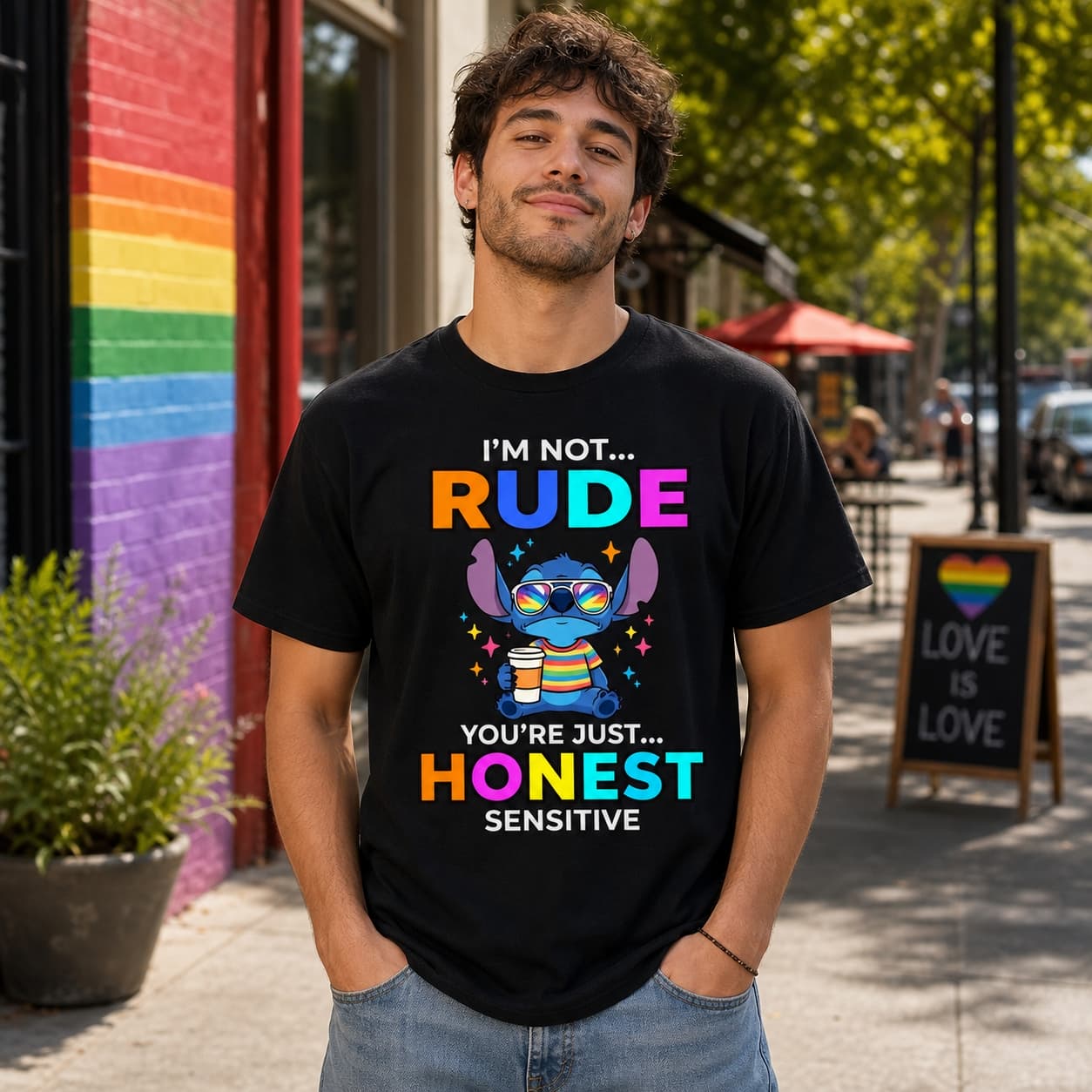 I’m Not… Rude You’re Just… Honest Sensitive Stitch Shirt