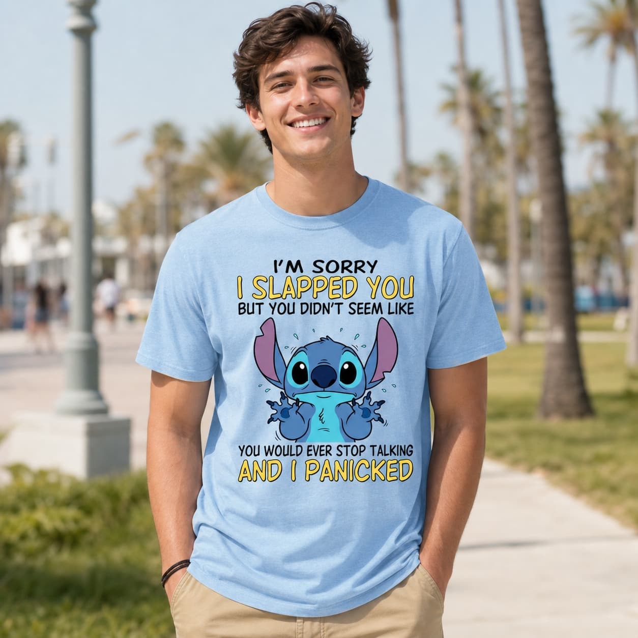 I’m Sorry I Slapped You But It Seemed Like You’d Never Stop Talking And I Panicked Stitch Shirt