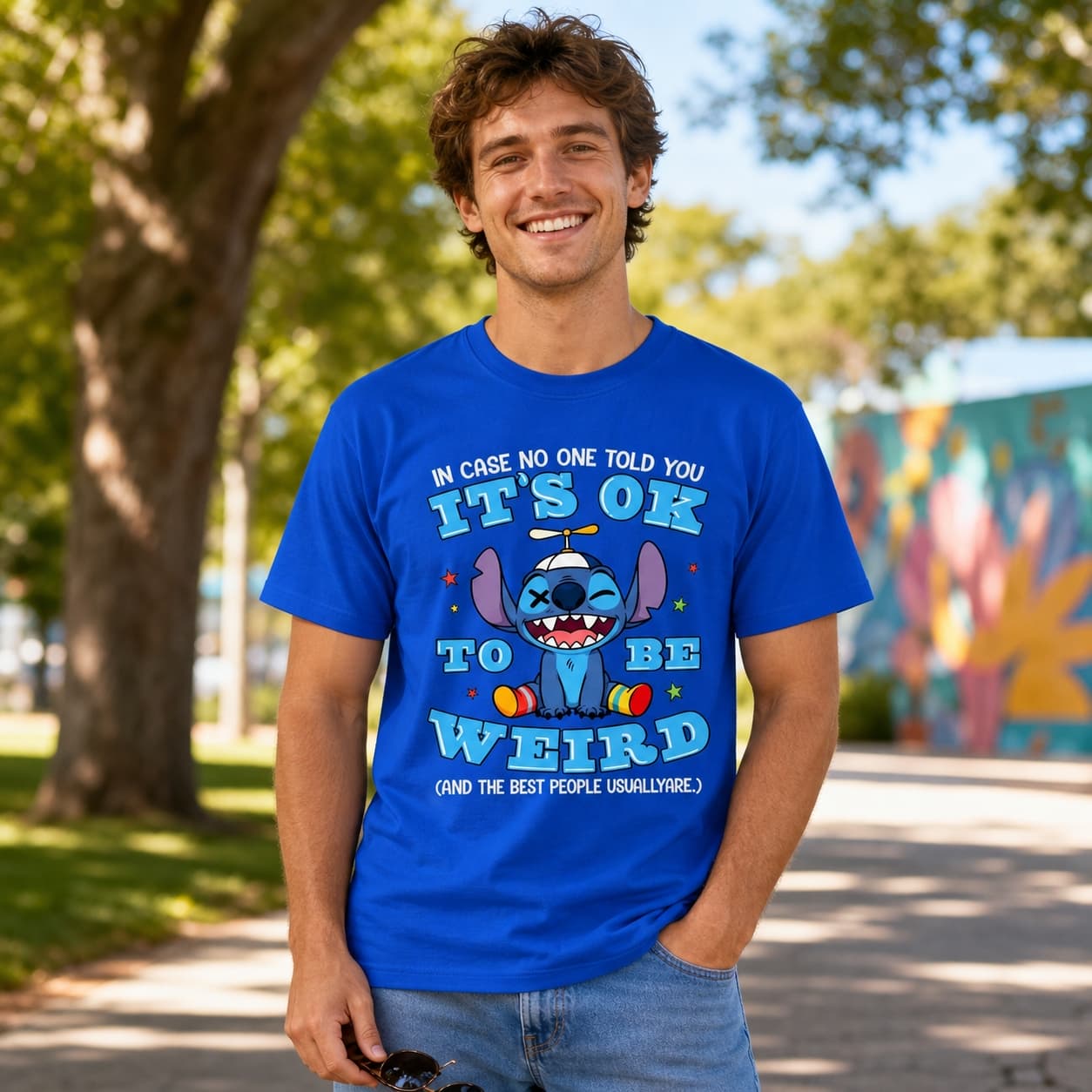 In Case No One Told You It’s Ok To Be Weird (And The Best People Usuallyare.) Stitch Shirt