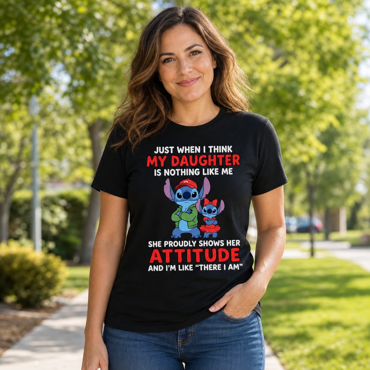 Just When I Think My Daughter Is Nothing Like Me Stitch Shirt