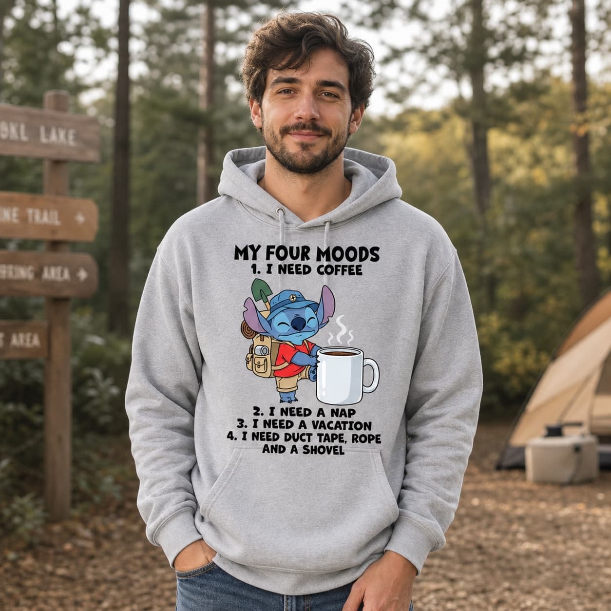 My Four Moods Stitch Shirt