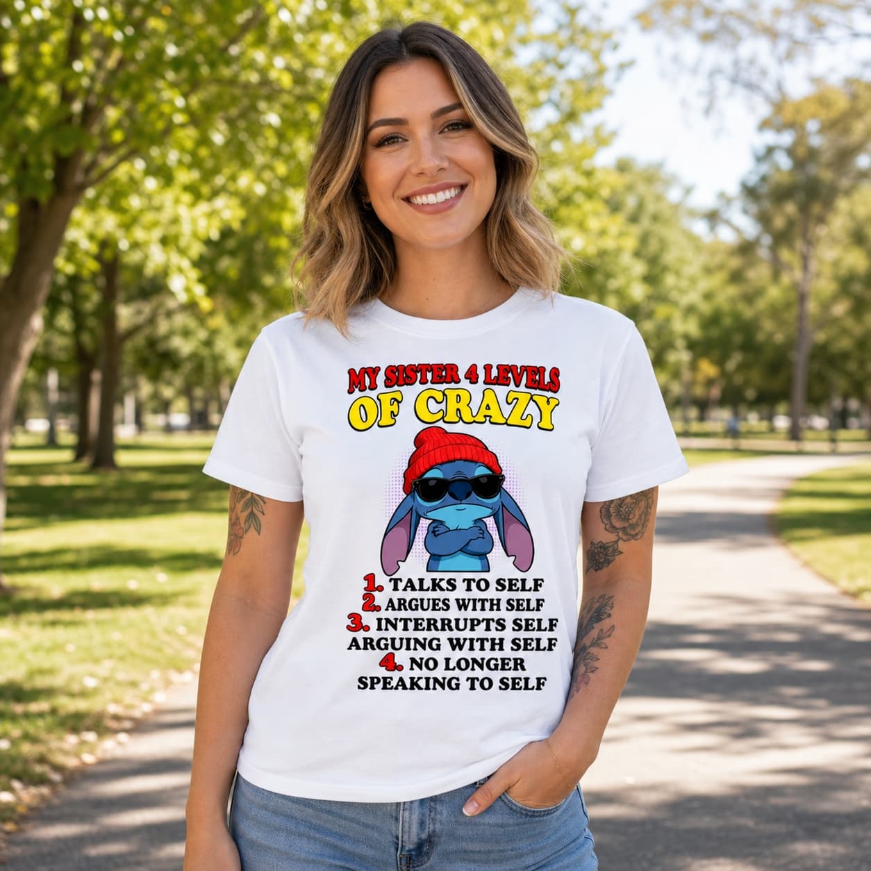 My Sister 4 Levels Of Crazy Stitch Shirt