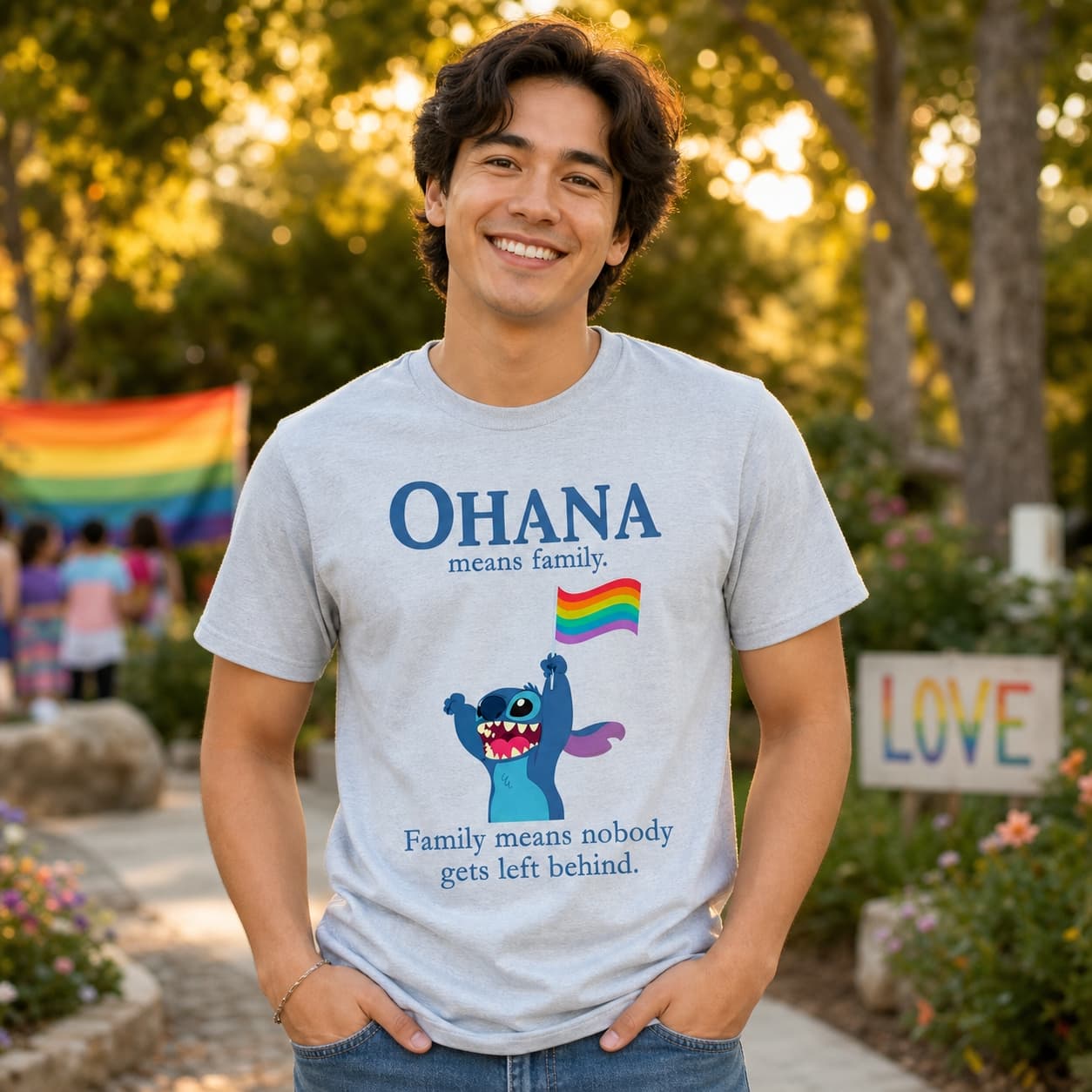 OHANA means family. Family means nobody gets left behind Stitch Shirt