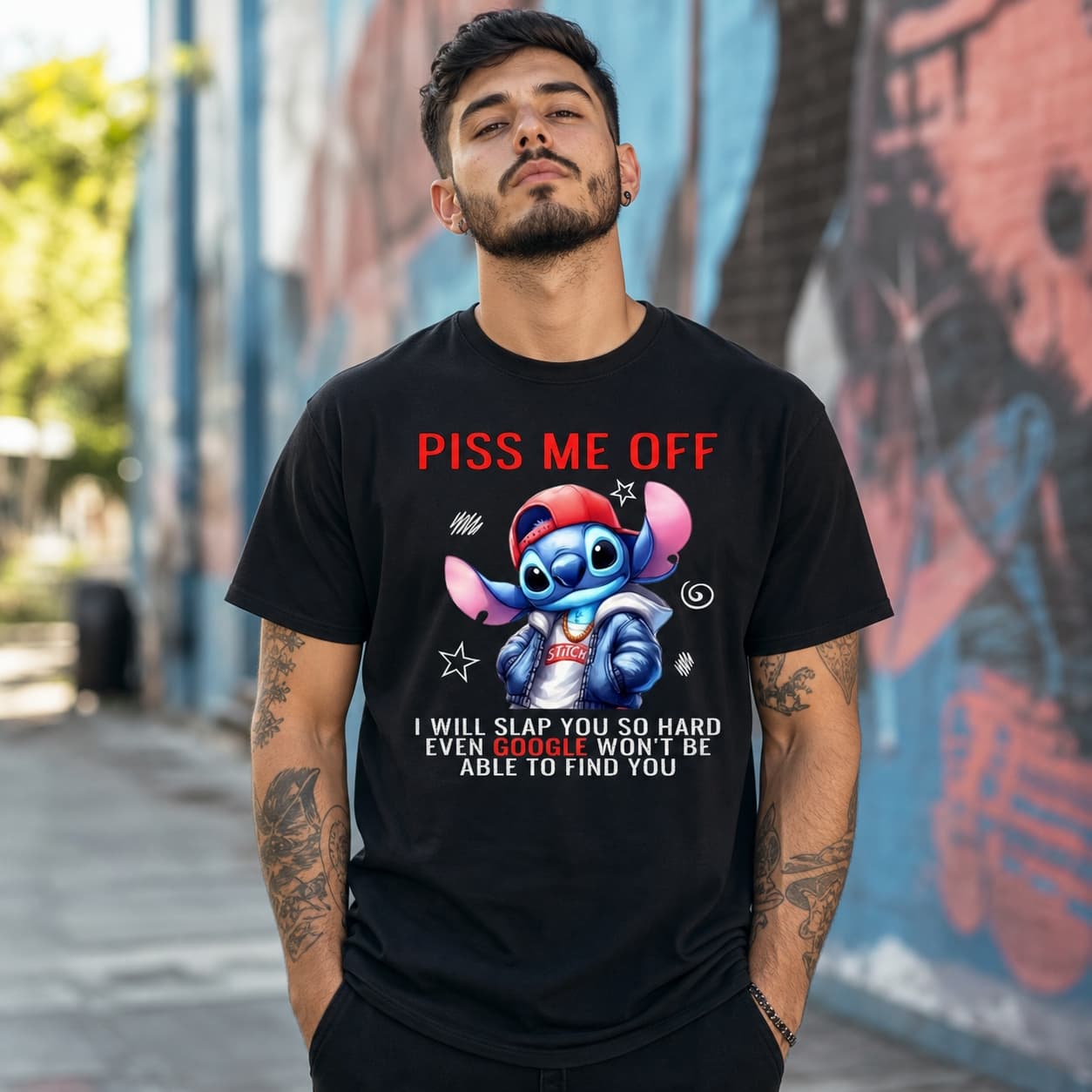 Piss Me Off I Will Slap You So Hard Even Google Won’t Be Able To Find You-6 Stitch Shirt