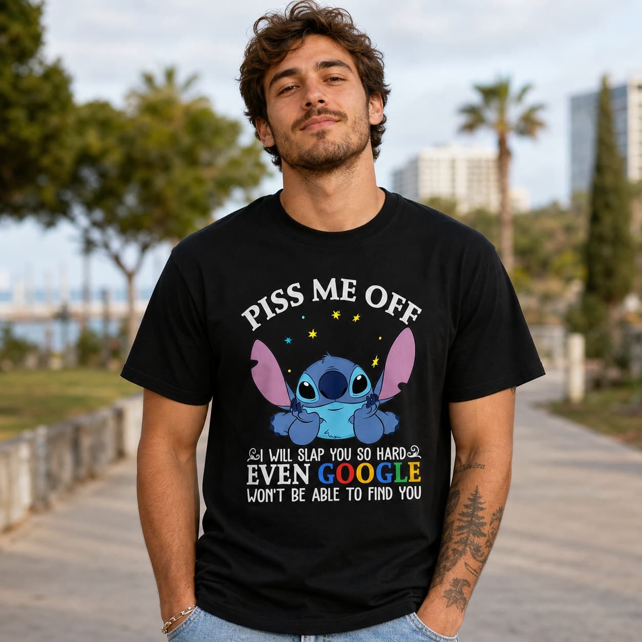 Piss Me Off I Will Slap You So Hard Even Google Won’t Be Able To Find You-9 Stitch Shirt
