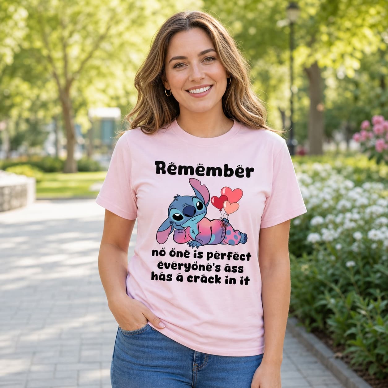 Remember No One Is Perfect Everyone’s Ass Has A Crack In It-2 Stitch Shirt