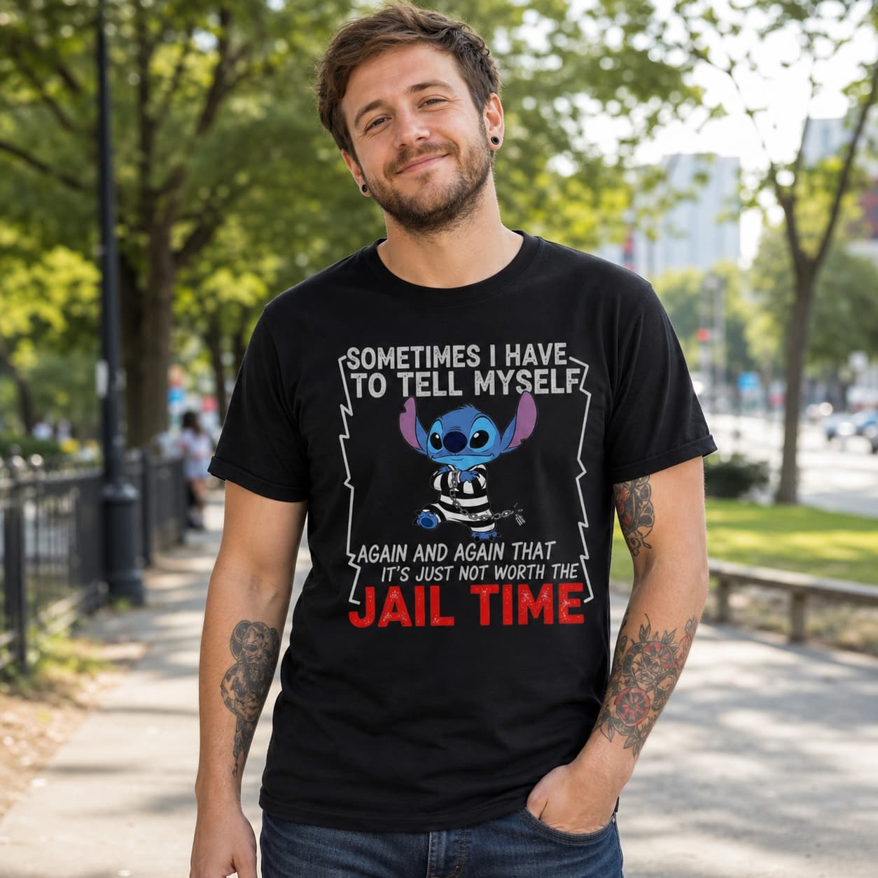 Sometimes I Have To Tell Myself Again And Again That It’s Just Not Worth The Jajl Time-2 Stitch Shirt