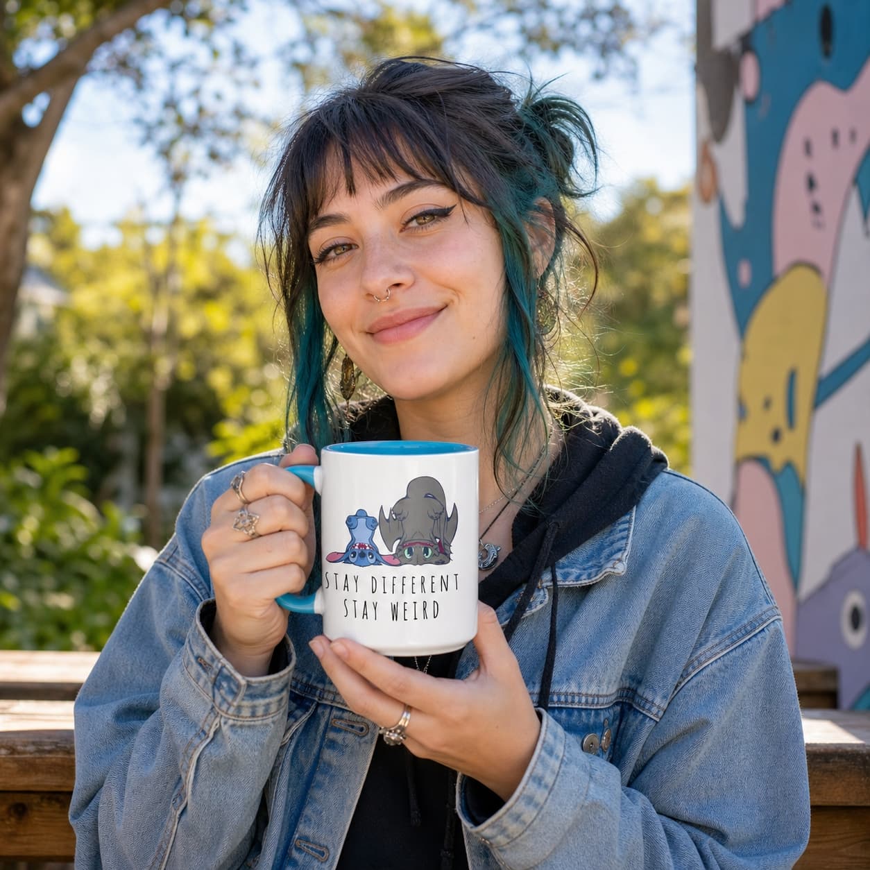 Stay Different Stay Weird Stitch Shirt