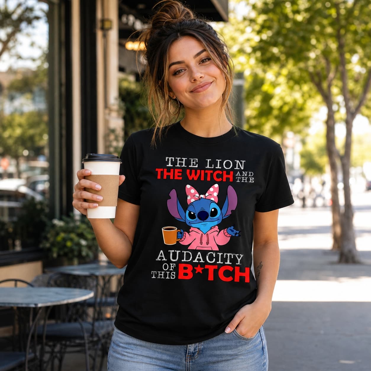 The Lion The Witch And The Audacity Of This B Tch Stitch Shirt