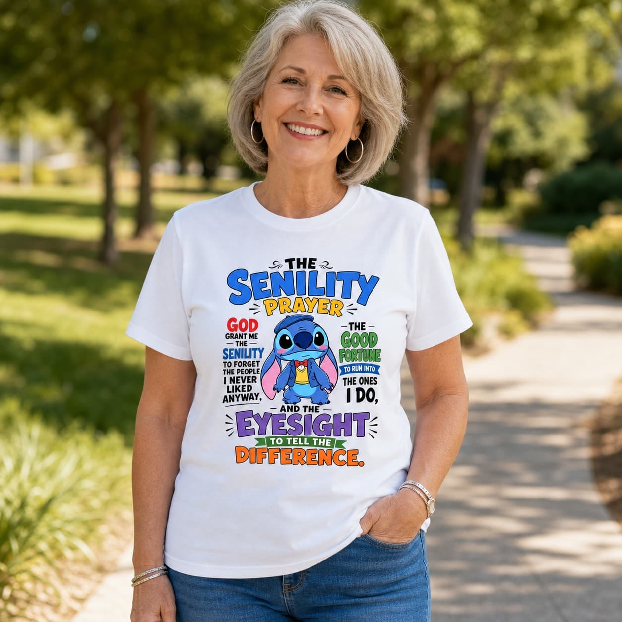 The Senility Prayer God Stitch Shirt
