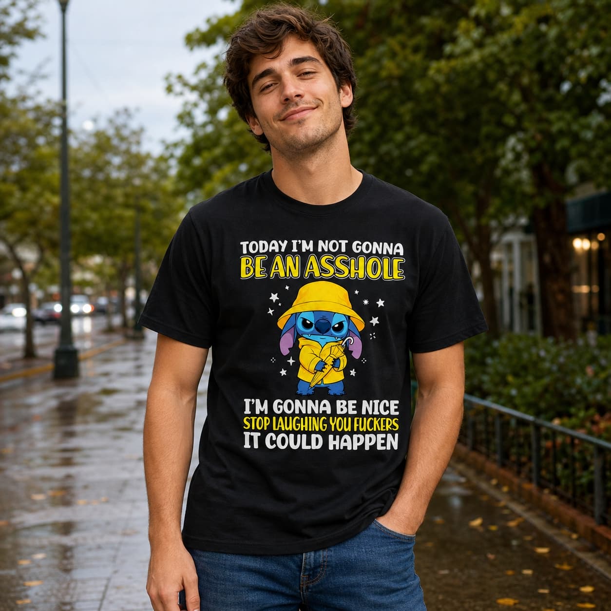 Today I’m Not Gonna Be An Asshole Stitch Shirt