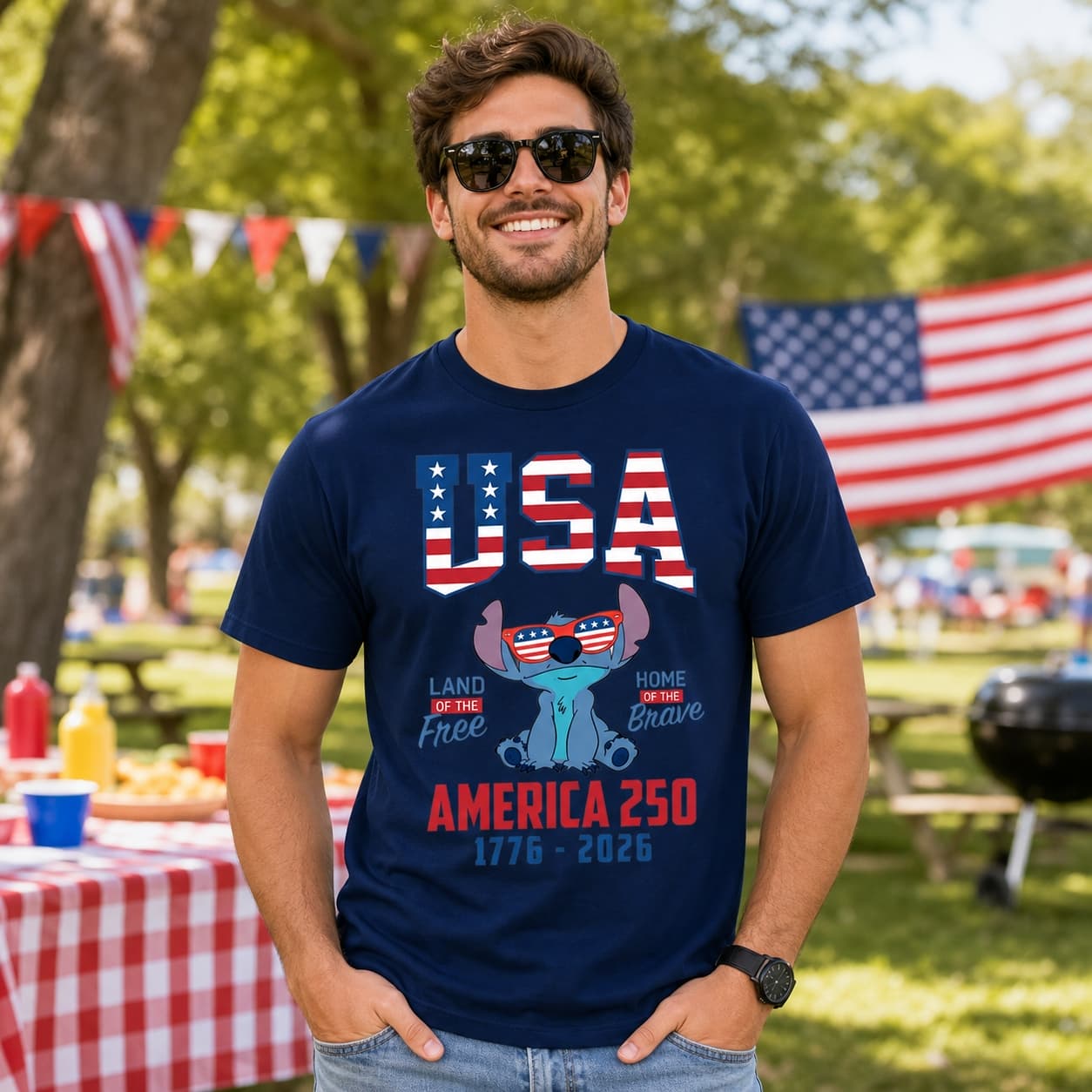 USA America 250 Stitch Shirt