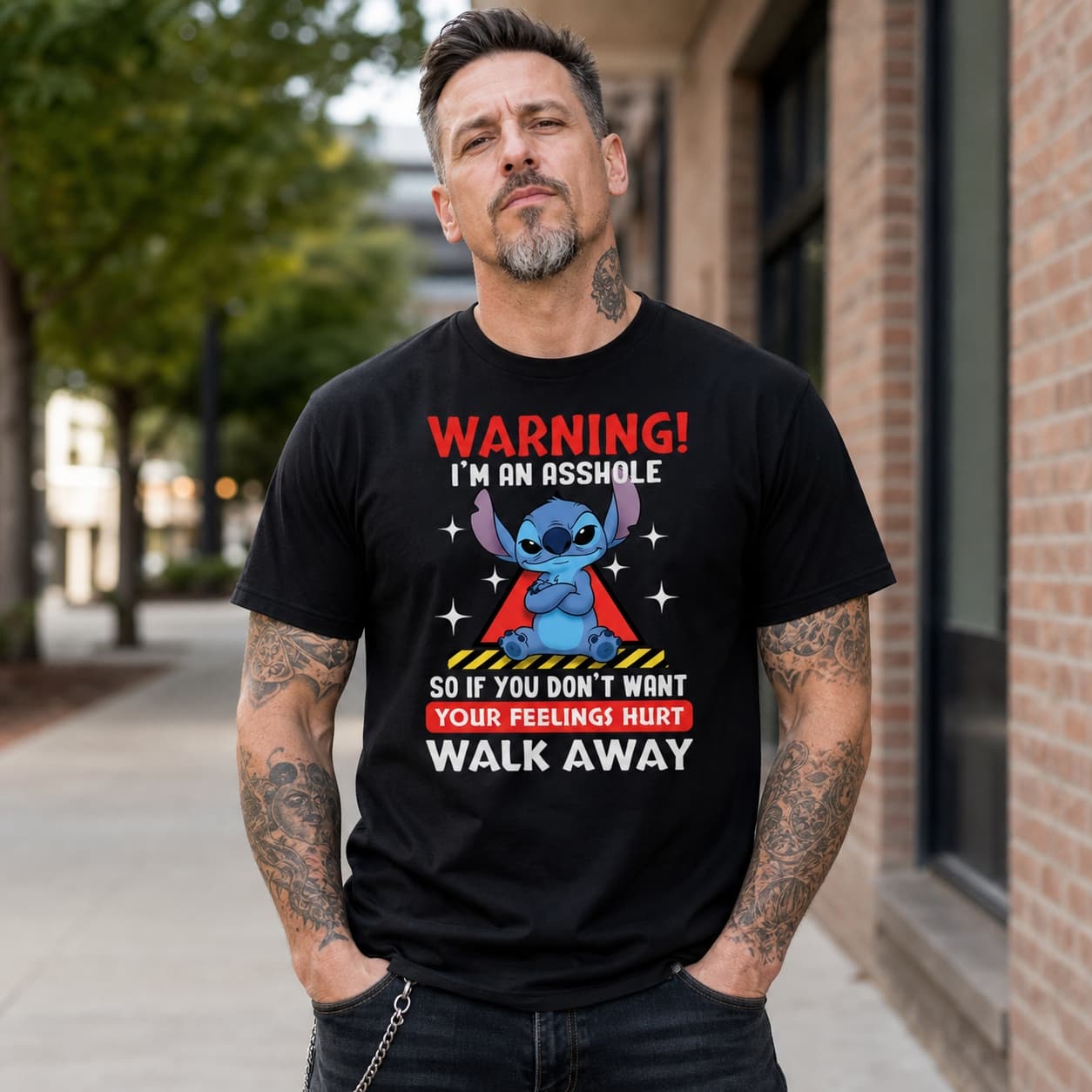 Warning! I’m An Asshole So If You Don’t Want Your Feelings Hurt Walk Away Stitch Shirt
